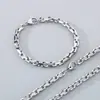 Pulsera de Cadena Irregular con Cierre de Langosta Moda Tendencia Alto Sentido Cierre Japonés Cadena Cuadrada Acero Inoxidable Pulsera para Hombre