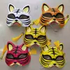 Máscara de Tigre Novo Estilo, Máscara de Tigre Gato Raposa Cabeça de Tigre Brilhante, Adereços Engraçados para Festas e Pegadinhas, Mais Vendida em Áreas Turísticas