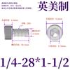 Tornillos de Acero Inoxidable 304 Rosca Fina Americana Cabeza Cilíndrica Hexagonal Tornillos de Cabeza Copa 1/4-28Unf Surtido Completo de Tornillos