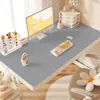 Tapete de mesa escolar ecológico sem lavagem, protetor de olhos, à prova d'água e lavável, tapete de mesa de escritório de cor sólida para estudo infantil