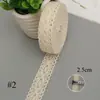 Encaje de algodón tejido en forma de ola encaje de algodón hecho a mano DIY material para ropa cortina encaje de algodón