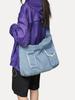 2025 Nuevo Estilo Japonés Bolso Personalizado de Mezclilla Lavada para Mujer Bolso Cruzado de Gran Capacidad Bolso de Hombro Portátil Fresco de Moda para Estudiantes