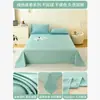 2026 Modelo Nuevo Color Sólido Algodón Lavado Sábana Individual Adecuada para Todas las Estaciones Cama Individual de Dormitorio Juego de Tres Piezas