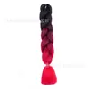 Fibra química de tres colores, cuatro colores, cinco colores, degradado, seda de alta temperatura, trenza grande, trenza jumbo, trenza burbuja, material para trenzas de cabello