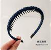 Aro de Cabelo Novo Estilo 2023 para Lavagem do Rosto Feminino Presilha de Cabelo Especial Dentada Antiderrapante para Prender o Cabelo sem Marcas Cabelo Quebrado Faixa de Cabeça Trançada Adorno de Cabeça