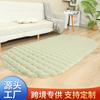 Alfombra de Piel de Conejo de Imitación Transfronteriza Especialmente Diseñada para Estilo Crema Alfombra de Felpa de Burbujas para Piso Dormitorio Cabecera Sala de Estar Alfombra para Ventana de Bahía Manta para Sofá
