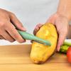 Cuchillo Pelador de Frutas Creativo Acero Inoxidable Pelador Recto Herramienta Doméstica para Pelar Patatas y Frutas