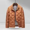 Chaqueta de plumas para hombre de otoño e invierno, directa de fábrica, plumón de pato nuevo estándar nacional, cuello alto, estilo corto, costuras selladas para evitar fugas de plumón, chaqueta para hombres jóvenes y de mediana edad