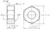 Suministros del Fabricante Tuercas Hexagonales de Acero Inoxidable 304 Din934 Tapas de Tornillo M1.6-M64 Rosca Antiaflojante