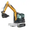 Excavadora de 60 toneladas en stock, lista para envío inmediato, adecuada para construcción de movimiento de tierras, operación flexible, excavadora de rendimiento confiable