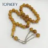 12*12mm Rosario Pulsera Árabe con 33 Cuentas Cadena Pulsera de Rosario Turco Cuentas de Alabanza
