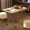 Mesa larga rectangular mesa larga de patas altas mesa plegable escritorio de escritura casa de alquiler dormitorio plegable simple estudio comer