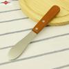 Cuchillo de mantequilla con mango de madera creativo, cuchillo de comida occidental con dientes, cuchillo para queso, cuchillo para mermelada, cuchillo para mantequilla, herramientas para hornear