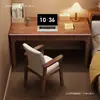 Escritorio de madera maciza para uso doméstico, adecuado para espacios pequeños, escritorio de noche para escribir, mesa larga de estudio para estudiantes en el dormitorio, escritorio de computadora para adultos