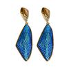 Agulha de prata luxo leve azul diamante de alta qualidade flor amor brincos moda temperamento brincos Rede de celebridades brincos atacado mulheres