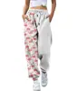 Calça Harem Feminina Estampada Digitalmente em 3D com Duas Cores, Casual Esportiva, com Cordão e Elástico no Tornozelo, Roupas Femininas Outono 2021 Nova