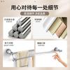 Toallero Cromado Blanco, Aleación de Cobre y Acero Inoxidable, Accesorios de Baño Simples Estilo Americano Europeo, Juego de Alta Gama, Almacenamiento Cromado Brillante