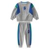 Conjunto de moda infantil moderno por atacado 2023 2-10 anos meninos e meninas bordados letras camisola calças conjunto de duas peças