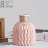 Vaso Pequeno de Plástico Branco para Desktop Escandinavo Arranjo de Flores para Casa Decoração Criativa Simples para Sala de Estar Frascos Ornamentais