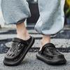Zapatos de Verano Talla Grande con Caca en los Zapatos Zapatos para Exteriores de Playa Sandalias y Chanclas de Caucho Plástico EVA Plataforma Casual Medias Chanclas