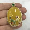 Collar de Ágata Dorada al por Mayor con Chalcedonia Amarilla de Lujo Incrustada, Colgante de Cadena de Cuentas, Cadena para Suéter, Jade Transmitido en Vivo
