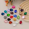 Yiwu Venta al por mayor en stock Diamantes de forma especial con forma de gota y base puntiaguda, Diamantes de cristal, Accesorios para ropa, Accesorios de diamantes