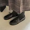 Mocasines de Piel Genuina Primavera 2026, Piel de Vaca Puntera Redonda Cierre de Cordones Frontal Corte Profundo Casual Planos, Zapatos Pequeños de Piel