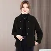 Conjuntos elegantes de otoño e invierno para madres transfronterizos, nuevo estilo chino chic y casual, rejuvenecedores, versátiles de talla grande, ropa exterior