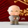 Decoração de Bolo de Aniversário Borda Estampada Vintage Gato Segurando Vovó Abençoada como Donghai Shoubi Nanshan Vestido de Panificação