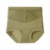 Pantaletas de melocotón de tiro alto para moldear glúteos para mujer, elevación de glúteos y control de abdomen, malla transpirable, sin costuras, con fuelle extendido, bragas tipo triángulo para mujer