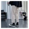 Pantalones de verano para hombre, estilo coreano, modernos, finos, informales, con corte drapeado, para primavera y otoño