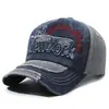 Gorra de Béisbol Personalizada Europea y Americana Transfronteriza, Gorra de Pico Lavada con Efecto Desgastado Bordada de New York, Gorra Deportiva con Protección Solar