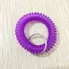 Pulseira de Sauna Plástico Eva Pulseira de Mola Etiqueta de Número Digital Chaveiro Armazenamento para Natação Pulseira Retrátil