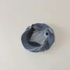 Chapéu de Bebê Yipan Primavera e Outono Boné Jeans para Frente Chapéu de Artista para Meninos Boina para Meninas Boné de Baseball Infantil
