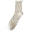 Calcetines Nuevos de Otoño 2026 para Mujer de Media Pantorrilla, Calcetines Apilados Combinados con Zapatos de Cuero para Niñas, Calcetines de Algodón con Encaje, Calcetines para Mocasines