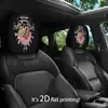 Funda de reposacabezas de coche de terror y divertida, funda de asiento a prueba de polvo, almohada de coche y funda de almohada para el cuello altamente transpirables