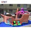 Castillo Inflable de Dibujos Animados Para Padres e Hijos Paraíso Barco Pirata Inflable Para Niños Equipo de Diversión Cama Elástica Pequeña Inflable
