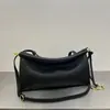 Moda Minimalista Techo Alai Bolso de Hombro de Cuero Genuino Bolso Cuadrado Moda Versátil Diseño Curvo Estilo Relajado