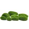 Simulación Musgo Césped Piedras Musgo Verde Piedra Fondo Pared Muñeca Piedras Falsas Bloques Micro Paisaje Decoración Bonsái Piedras Peludas