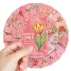 Tarjetas de Felicitación con Borde Floral Rosa Set de 36 Piezas Materiales de Journaling Estilo Ins Decoración de Pared Tarjetas de Te Extraño Estilo Nuevo