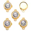 Accesorios para Joyería de Aleación DIY Reloj Despertador Esmaltado Colgante de Reloj Pulsera Llavero Decoración Adorno Colgante W459