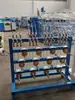 Suporte de desenrolamento de fio com disco de tensão vertical, suporte de tensão para máquina extrusora de fio, suporte de desenrolamento para máquina de enfardamento de fio de cabeça dupla estilo japonês