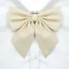 Poof Ding Xiong [Raiz de Pena Gigante] Original Genuíno Uniforme jk Gravata Laço Flor Estudante Feminino Cor Sólida Raiz de Pena Gigante Pequeno