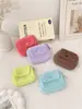 Bolsa para Monedas de Felpa Color Macarrón con Cierre de Broche Portátil Estudiante Porta Tarjetas Porta Identificación Linda Mini Bolsa de Almacenamiento