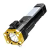 Linterna multifuncional transfronteriza ABS linterna de enfoque de luz fuerte linterna pequeña portátil para exteriores para el hogar