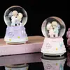 Amor nas Nuvens Casal Romântico Caixa de Música Bola de Cristal Presente de Aniversário Dia dos Namorados para Esposa e Namorada