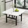 Mesa Plegable, Mesa de Comedor Sencilla para Viviendas de Alquiler, Mesa de Comedor para el Hogar, Mesa Baja Cuadrada para Exteriores, Mesa de Piso, Mesa Pequeña para Montaje de Puesto