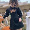 Vestido para Niña con Mangas Abullonadas, Dragón Bordado, Ajustado de Princesa, Nueva Moda Primavera 2026, Ropa Infantil al por Mayor de Comercio Exterior