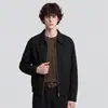Jaqueta Masculina APO Transfronteiriça Estilo Americano Levemente Luxuosa Casual, Marca da Moda, Caimento Solto, Versátil, Casaco Workwear com Gola Reversível