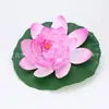 Flor de Loto Artificial de 20 cm para Decoración de Estanques y Acuarios, Flor Eterna, Nenúfar Artificial, Flor Artificial Seca al por Mayor, Regalo de Festival